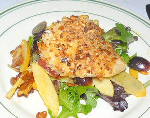 Cashew-crusted%20halibut%20on%20mixed%20greens.JPG