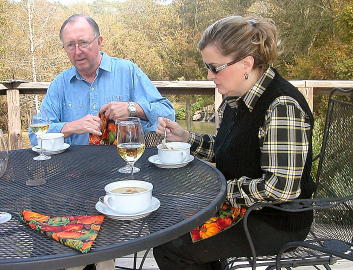 Lunch on the deck